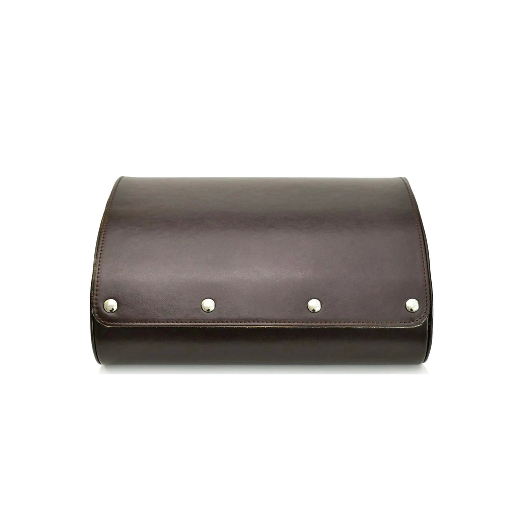 6-Slot Watch Roll – Brown