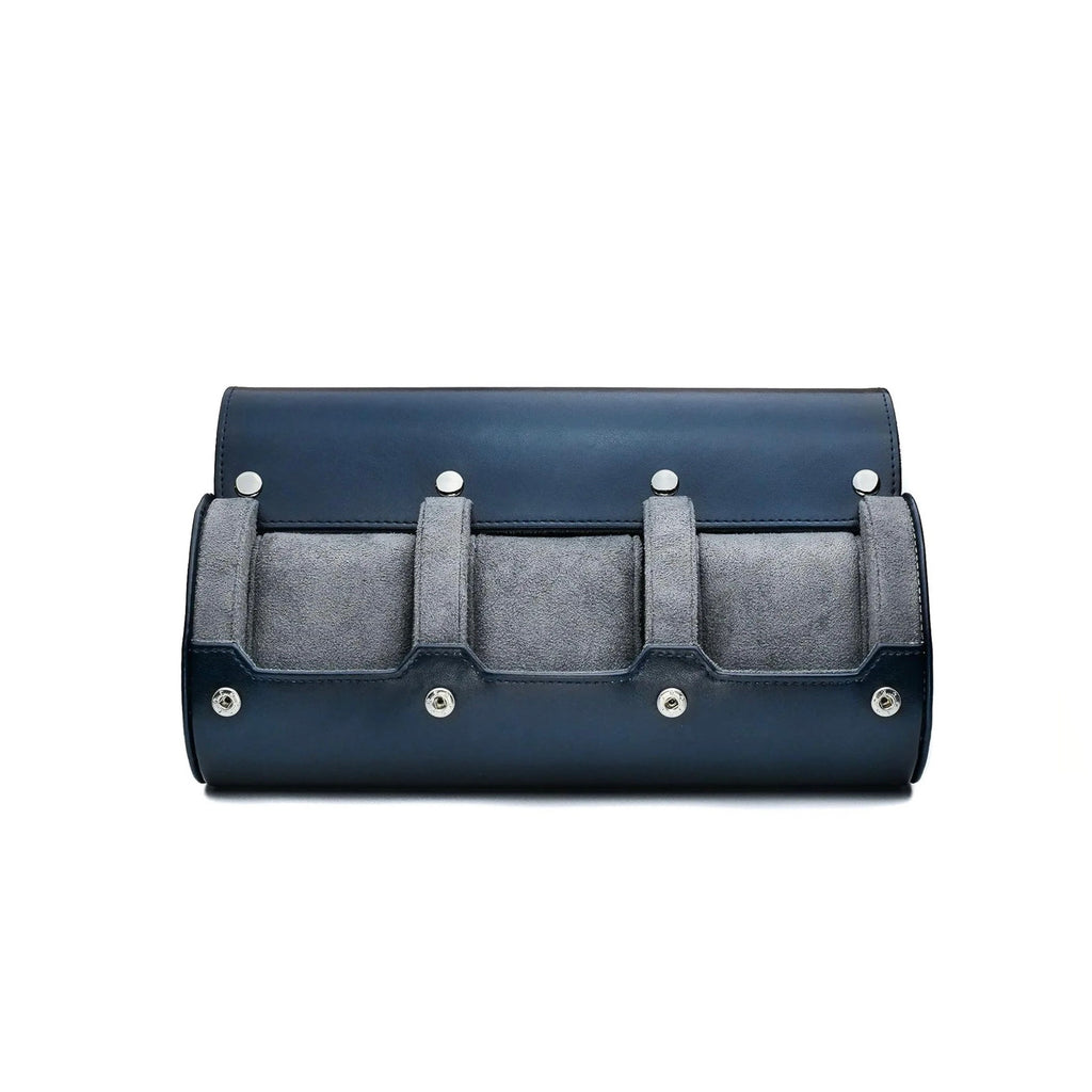 3-Slot Watch Roll – Blue