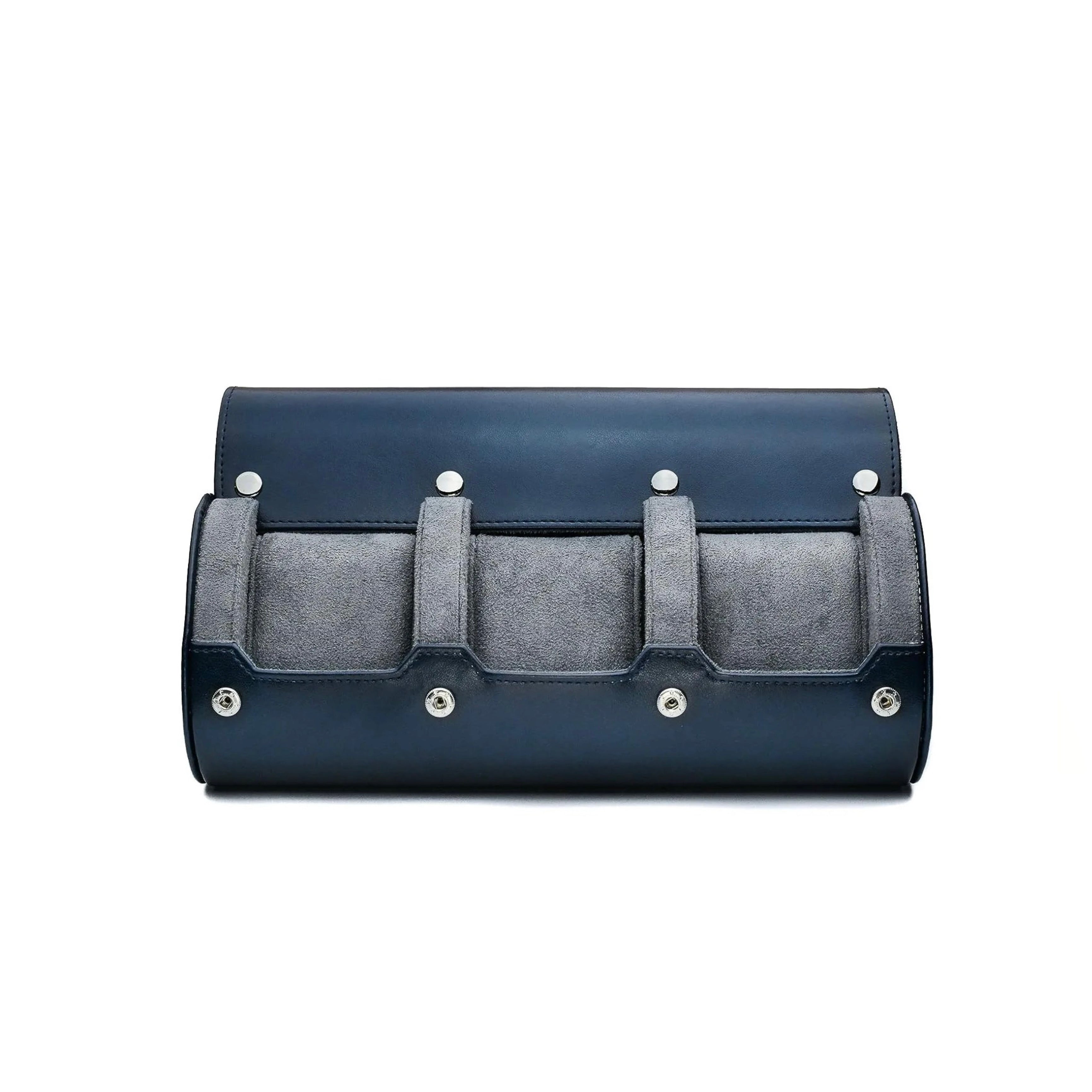 3-Slot Watch Roll – Blue