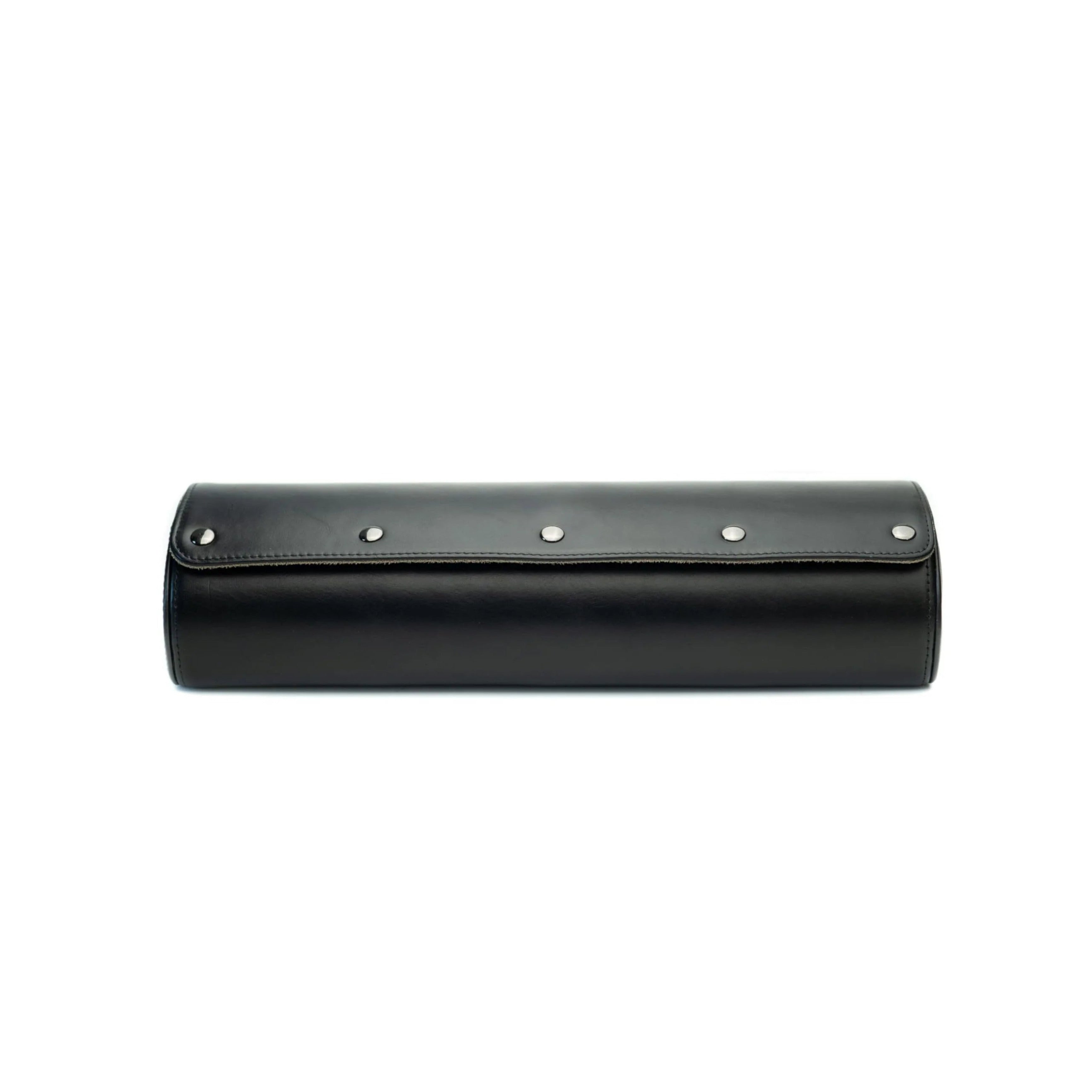 4-Slot Watch Roll – Black