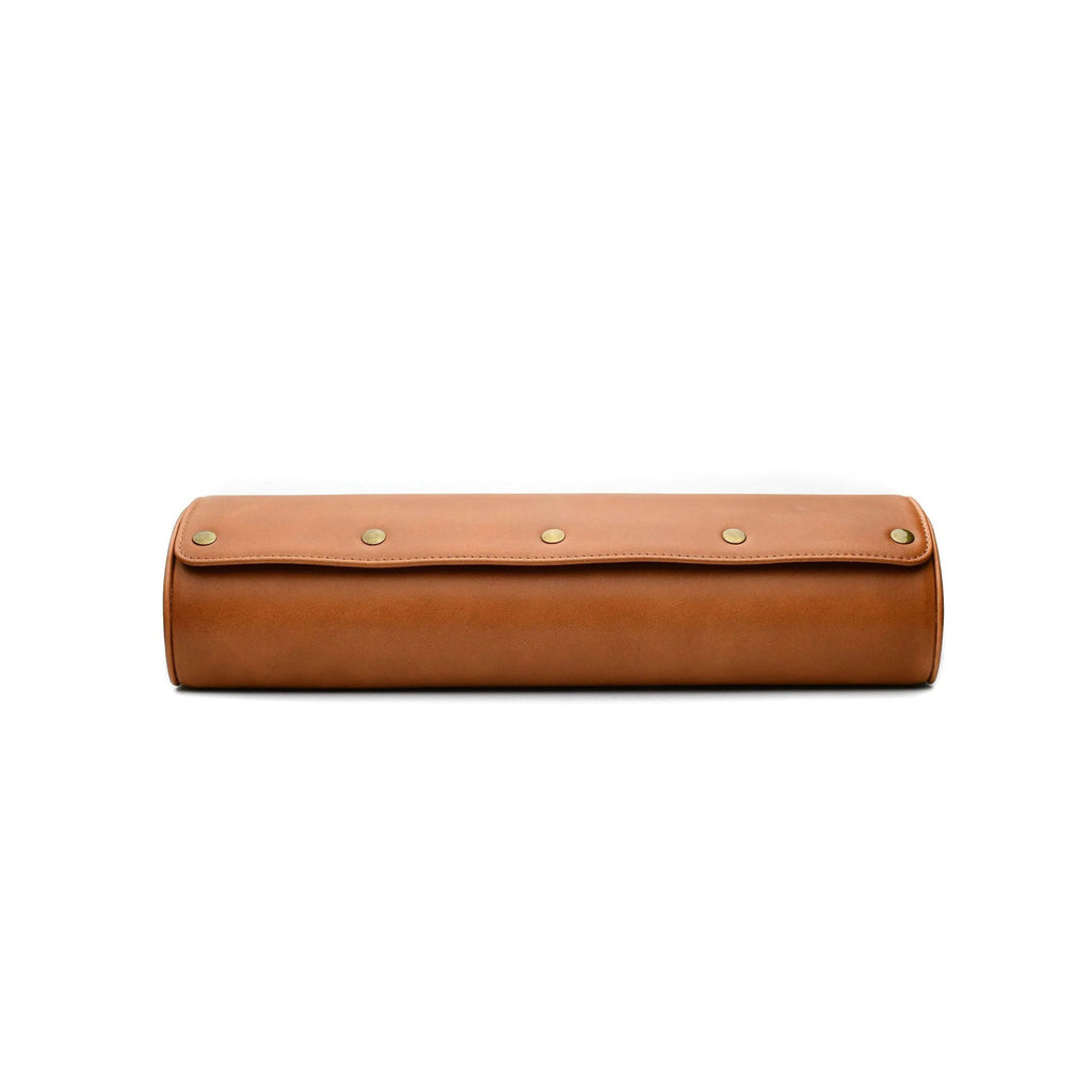 4-Slot Watch Roll – Brown